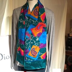 DIOR Paisley 💯 Silk Scarf NWOT